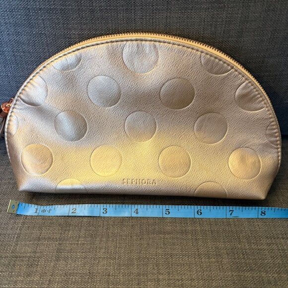 Sephora moon shape makeup bag Metallic Rose Gold Clutch - Picture 4 of 5